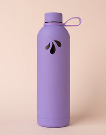 LiqVits Flasche Lila Sportflasche Reiseflasche kalt warm isoliert mit 750ml Volumen