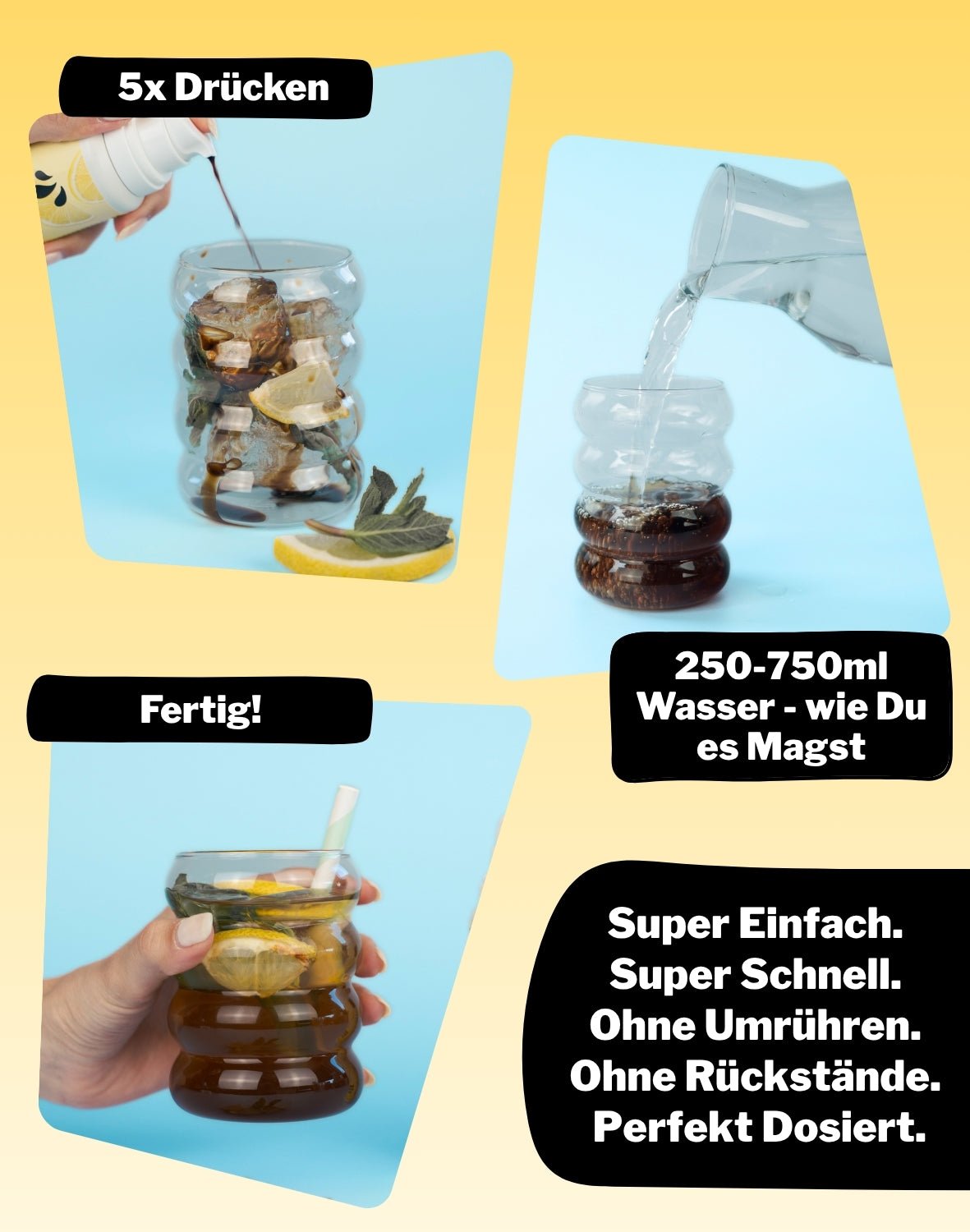 LiqVits fluessige Nahrungsergaenzungsmittel Everyday Vitamins Eistee Zitrone - How To / Dosierung - Für Stoffwechsel, für das Immunsystem mit allen 13 Vitaminen wie Vitamin C, Vitamin A, Vitamin D+K in min. 100% Tagesbedarf
