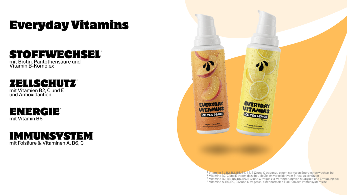 LiqVits Nahrungsergänzungsmittel Everyday Vitamins Alle Vitamine im Tagesbedarf für Stoffwechsel, Zellschutz, Energie und Immunsystem